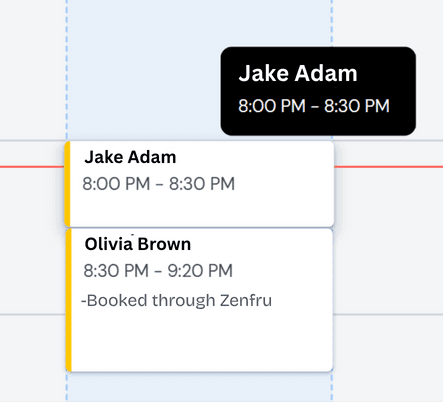 Real-time phone handling illustration